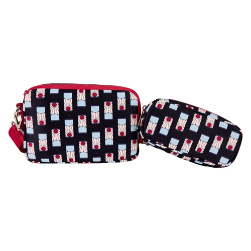Loungefly: Demon Slayer - All-Over Print Sling Crossbody Bag with Coin Bag