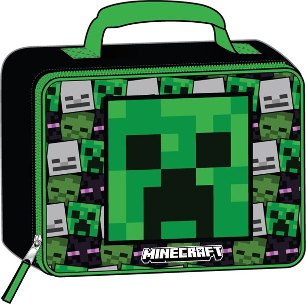 Minecraft Creeper Green Lunch Bag