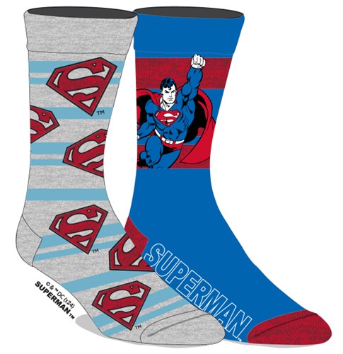 Superman Blue Socks 2 Pack
