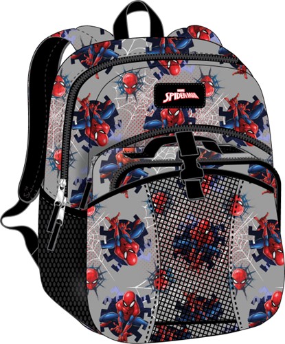Sac à dos Spiderman gris pour enfant avec sac à lunch inclus