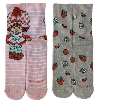 Lot de 2 paires de chaussettes Charlotte aux Fraises