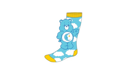 Chaussettes nuage pour l'heure du coucher des Bisounours