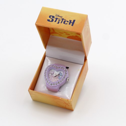 Montre-bague en forme de cœur Lilo & Stitch