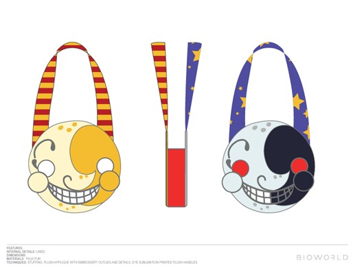 Sac en peluche Soleil et Lune Five Nights At Freddy
