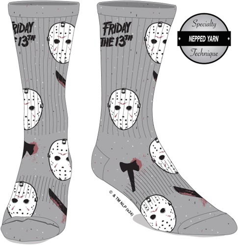Friday the 13th Grey Socks