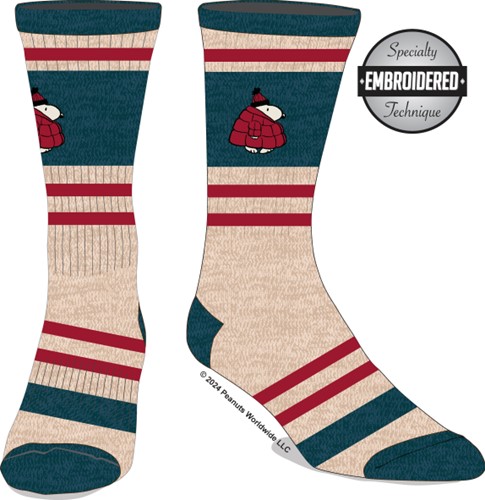 Chaussettes brodées Snoopy Peanuts
