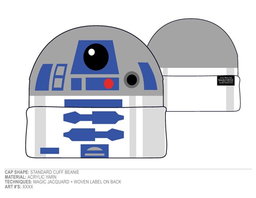 Bonnet Star Wars : R2-D2