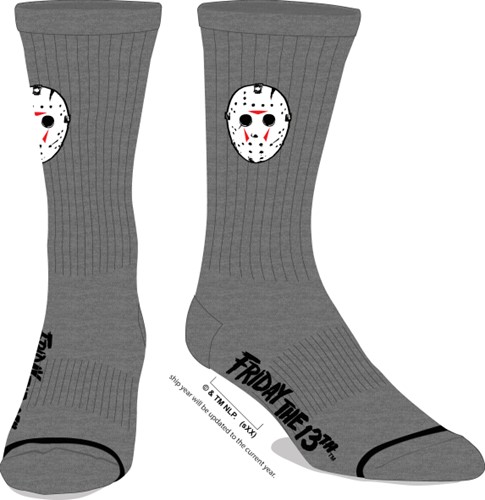 Friday the 13th Grey Socks