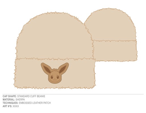 Bonnet Sherpa Pokémon Évoli