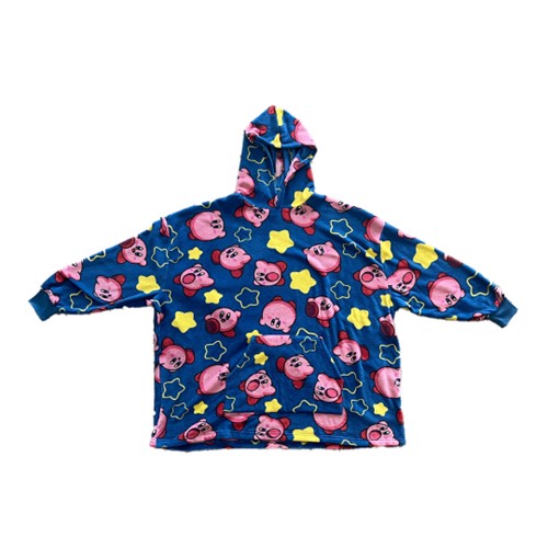 Couverture à capuche Kirby et étoiles - Taille unique