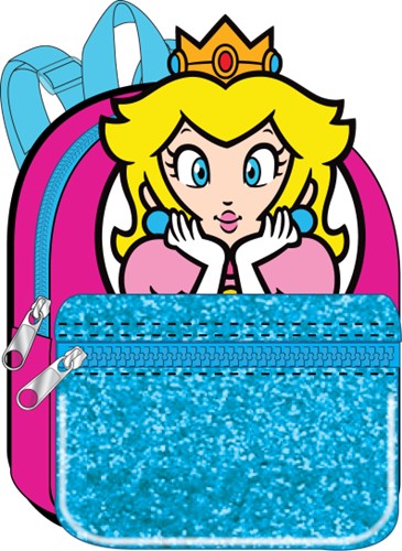 Sac à dos pailleté Super Mario Bros : Princesse Peach