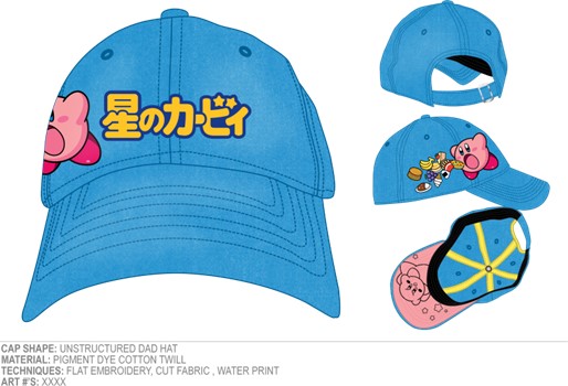 Casquette bleue Kirby Kanji