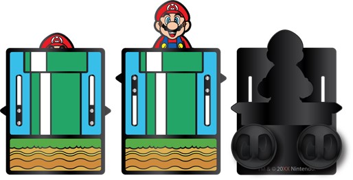 Super Mario Bros Sliding Mario Pin