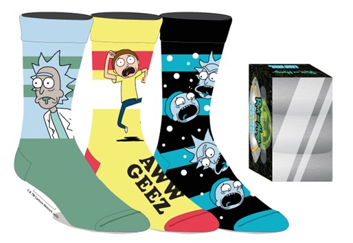 Rick and Morty Socks 3-Pack