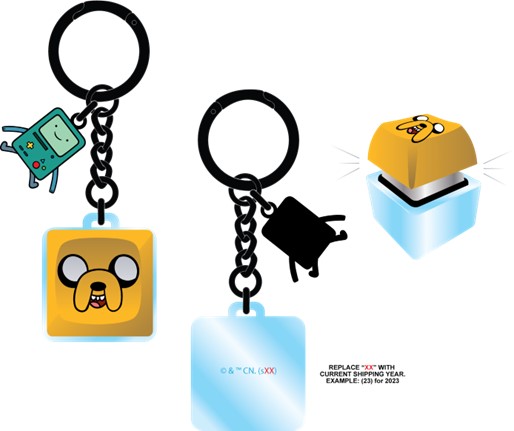 Porte-clés Adventure Time Jake le chien et BMO