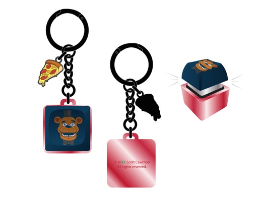 Five Nights At Freddys Key Cap Keychain