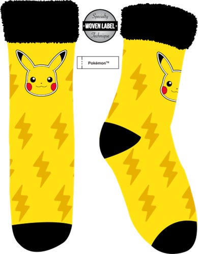 Chaussettes jaunes Pokémon Pikachu