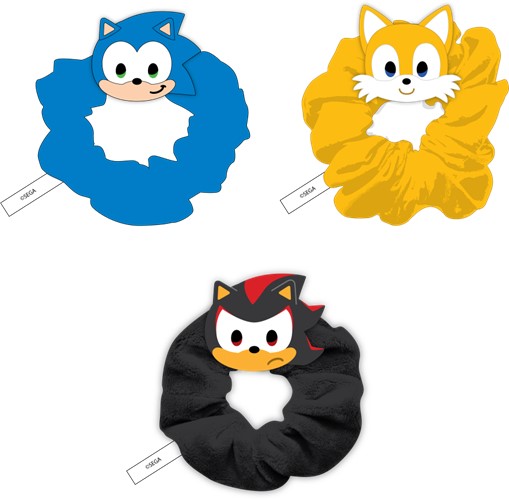 Sonic the Hedgehog 3-Pack Scrunchies