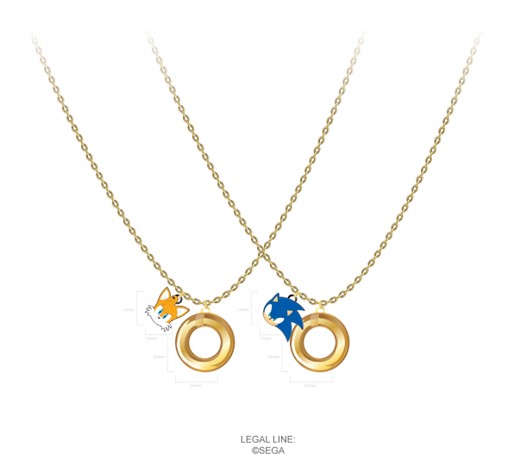 Sonic and Tails Friendship Necklace Set 2-Pack