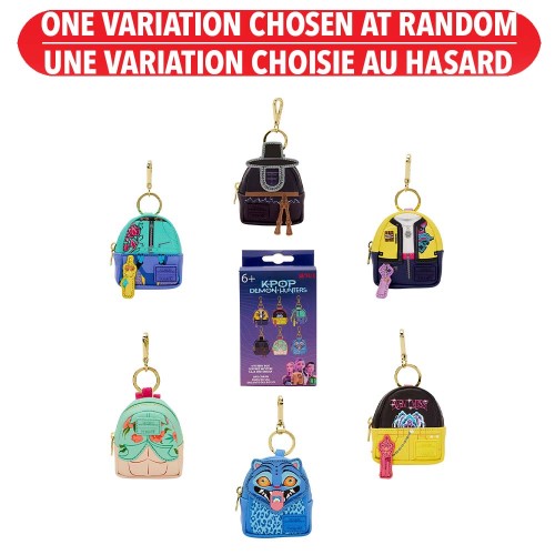 Porte-clés mini sac à dos mystère KPop Demon Hunters