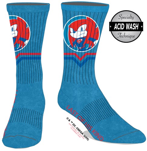 Chaussettes bleues et rouges DC Superman x Sonic le Hérisson