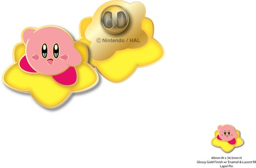 Épinglette Kirby sur étoile