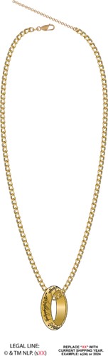 Lord of the Rings One Ring Gold Chain