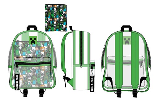Minecraft Clear Laptop Backpack