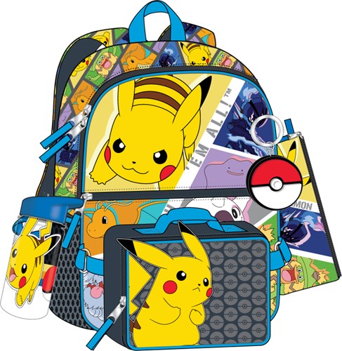 Pokemon Pikachu 3 Piece Backpack Set