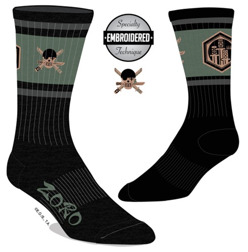 Chaussettes rayées One Piece Zoro