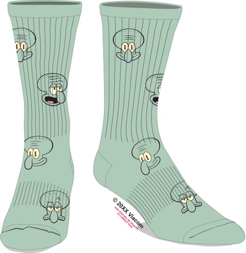 Spongebob Squarepants: Squidward Green Socks