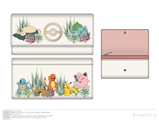 Portefeuille long Pokémon Succulent