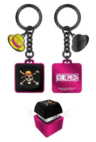 One Piece Jolly Roger Clicker Keychain