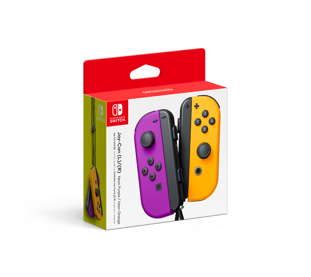 Nintendo Switch Joy-Con Controllers - Gauche et Droite - Orange fluo et violet