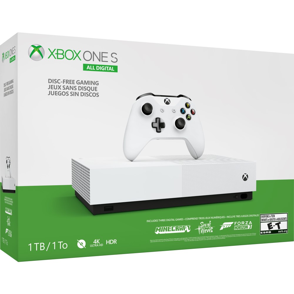 La console Xbox One S All-Digital Edition de 1 To (expérience jeu sans disque)