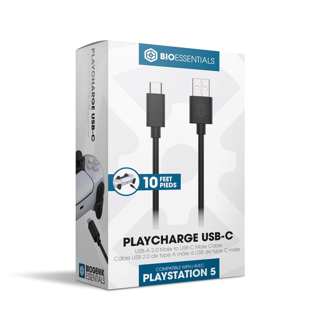 Câble de jeu USB-C Biogenik Essentials Playstation 5