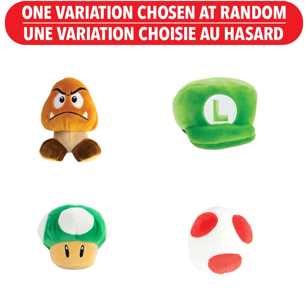 Club Mocchi- Mocchi- Super Mario™ Assorted Clip-on 4 inch Plush Stuffed Toy