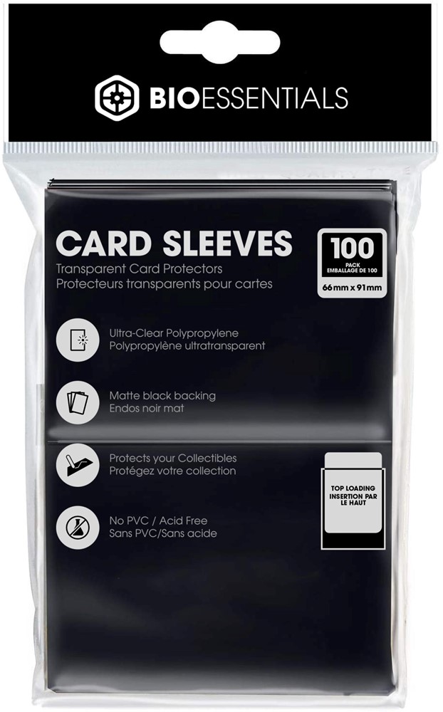 Biogenik Protecteurs transparents pour cartes à endos noir