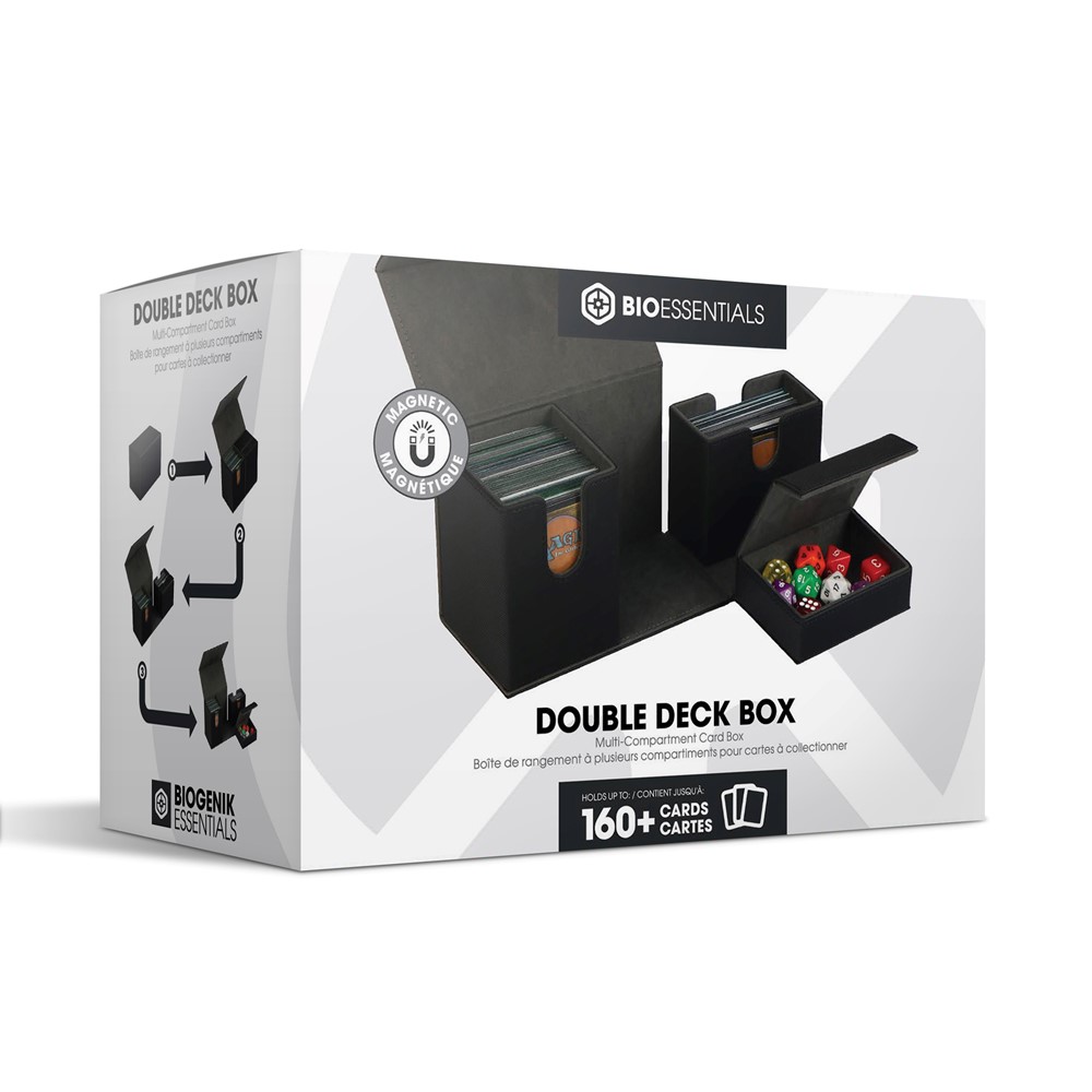 Biogenik Boîte de rangement à plusieurs compartiments pour cartes à collectionner