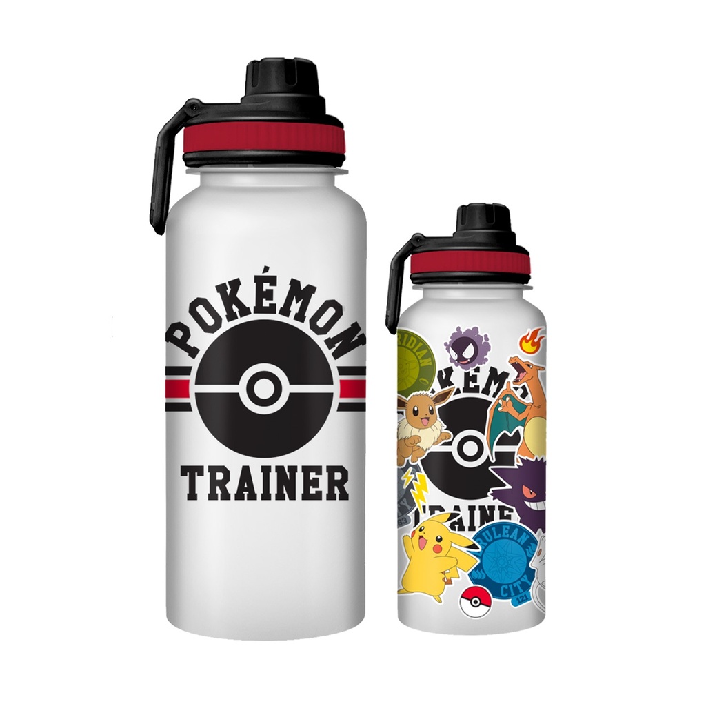 Bouteille d'eau Pokemon Trainer avec autocollants