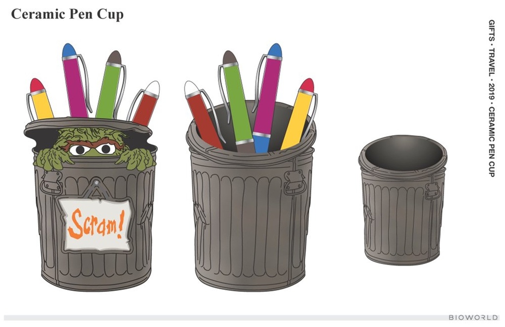 Porte-stylo Oscar The Grouch Can