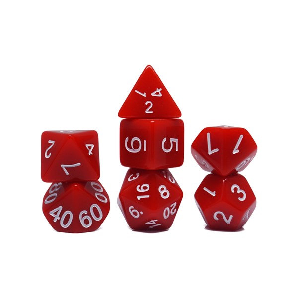 Biogenik RPG Tabletop 7 Piece Dice Set
