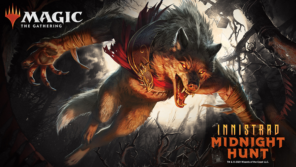 Magic the Gathering Innistrad Midnight Hunt 3 pack draft boosters