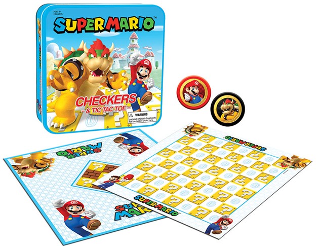 Super Mario vs Bowser Checkers & Tic Tac Toe