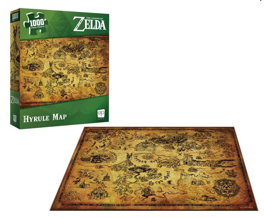 The Legend of Zelda “Hyrule Map” 1000 Piece Puzzle