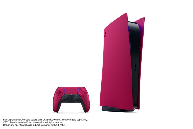 PS5™ Digital Edition Console Covers – Cosmic Red